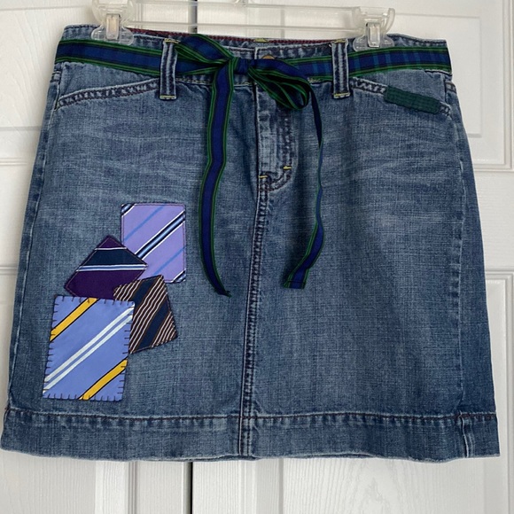 Tommy Hilfiger Jean Skirt with ribbon belt - Picture 1 of 3